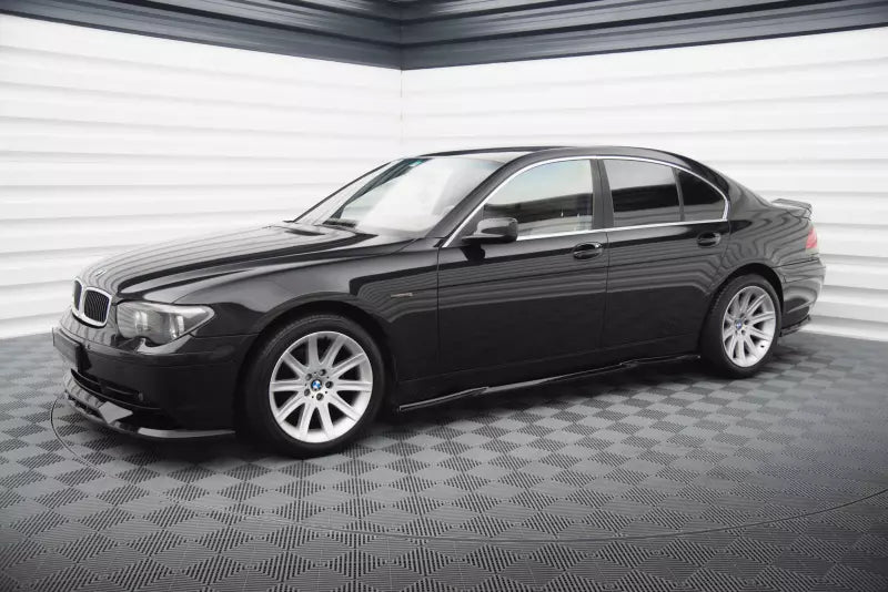 Maxton Design Seitenschweller (Paar) für BMW 7 E65 Hochglanz schwarz – Ansicht 3