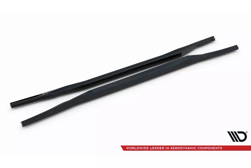 Maxton Design Seitenschweller (Paar) für BMW 7 E65 Hochglanz schwarz – Ansicht 4