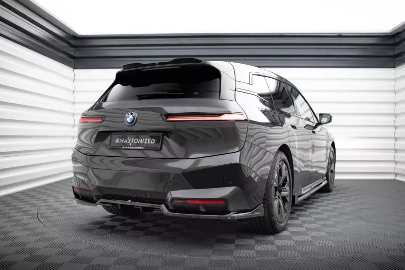 Maxton Design Heckspoiler Lippe für BMW iX M-Paket i20 Hochglanz schwarz – Ansicht 3