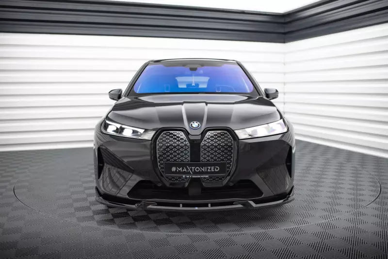 Maxton Design Frontlippe für BMW iX M-Paket i20 Hochglanz schwarz – Ansicht 2