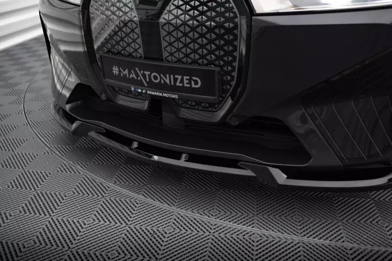 Maxton Design Frontlippe für BMW iX M-Paket i20 Hochglanz schwarz – Ansicht 3