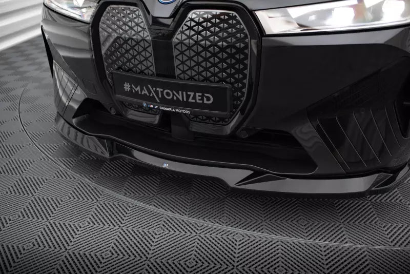 Maxton Design Frontlippe V.2 für BMW iX M-Paket i20 Hochglanz schwarz – Ansicht 3
