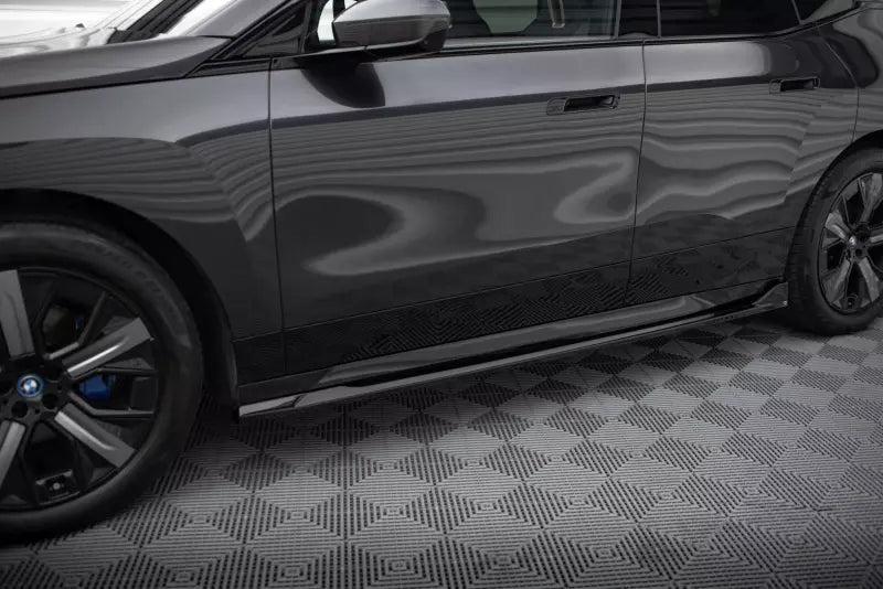 Maxton Design Seitenschweller (Paar) für BMW iX M-Paket i20 Hochglanz schwarz – Ansicht 1