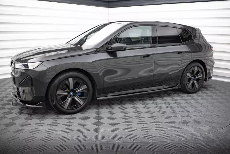 Maxton Design Seitenschweller (Paar) für BMW iX M-Paket i20 Hochglanz schwarz – Ansicht 2