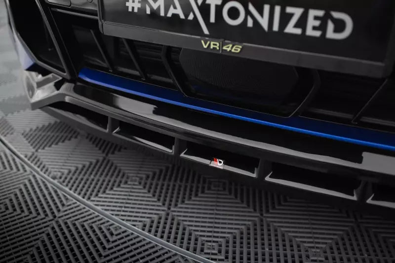 Maxton Design Frontlippe für BMW X5 M-Paket G05 Facelift Hochglanz schwarz – Ansicht 3