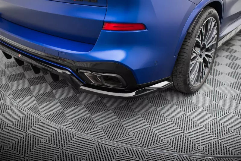 Maxton Design mittlerer Heckdiffusor DTM Look für BMW X5 M-Paket G05 Facelift Hochglanz schwarz – Ansicht 3