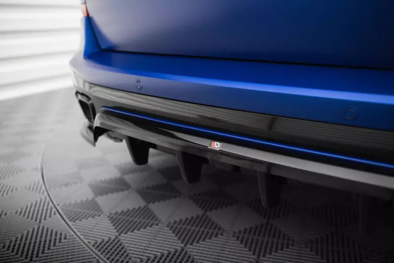 Maxton Design mittlerer Heckdiffusor DTM Look für BMW X5 M-Paket G05 Facelift Hochglanz schwarz – Ansicht 4
