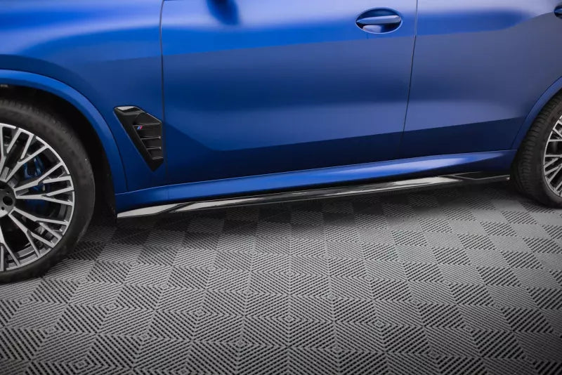 Maxton Design Seitenschweller (Paar) für BMW X5 M-Paket G05 Facelift Hochglanz schwarz – Ansicht 1