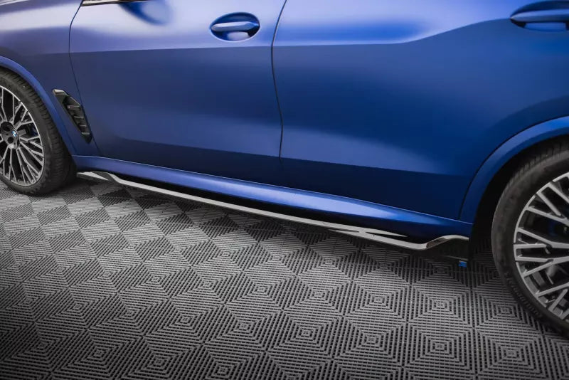 Maxton Design Seitenschweller (Paar) V.2 für BMW X5 M-Paket G05 Facelift Hochglanz schwarz – Ansicht 3