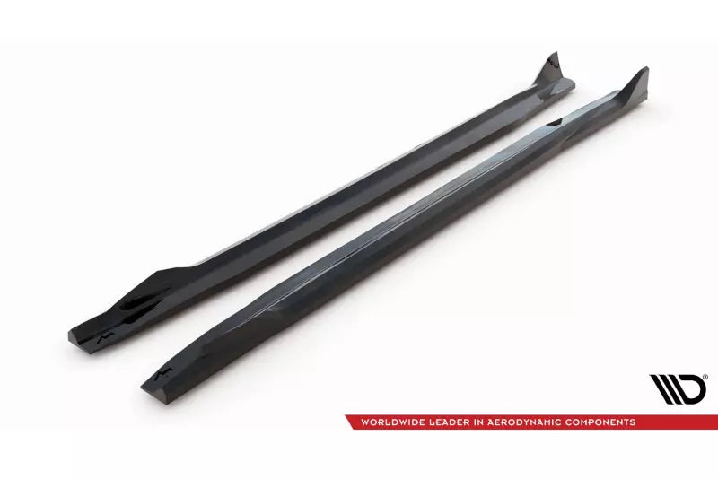 Maxton Design Seitenschweller (Paar) V.2 für BMW X5 M-Paket G05 Facelift Hochglanz schwarz – Ansicht 4