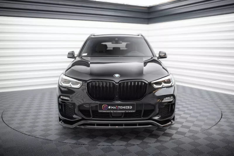 Maxton Design Frontlippe V.2 für BMW X5 M-Paket G05 Hochglanz schwarz – Ansicht 2