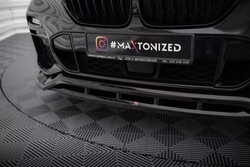 Maxton Design Frontlippe V.2 für BMW X5 M-Paket G05 Hochglanz schwarz – Ansicht 3