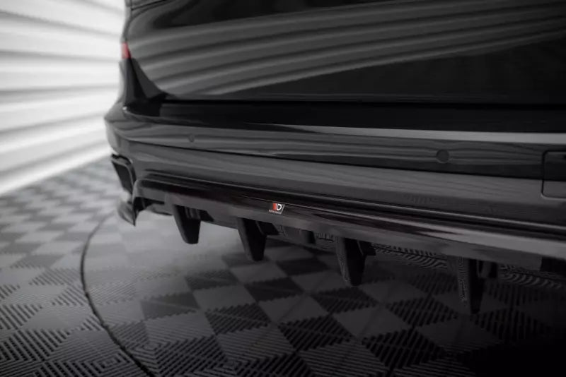 Maxton Design mittlerer Heckdiffusor DTM Look für BMW X5 M-Paket G05 Hochglanz schwarz – Ansicht 2