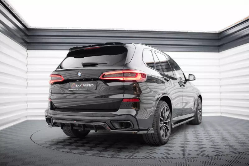 Maxton Design mittlerer Heckdiffusor DTM Look für BMW X5 M-Paket G05 Hochglanz schwarz – Ansicht 3