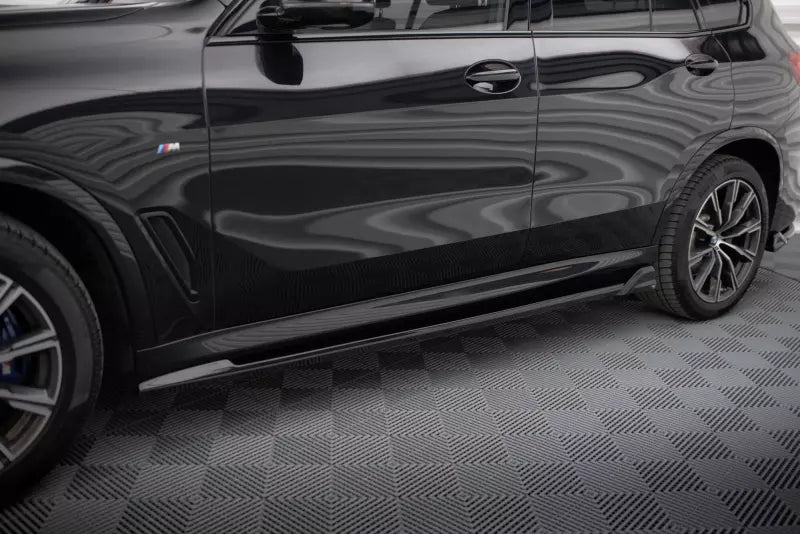 Maxton Design Seitenschweller (Paar) V.2 für BMW X5 M-Paket G05 Hochglanz schwarz – Ansicht 1