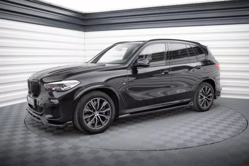 Maxton Design Seitenschweller (Paar) V.2 für BMW X5 M-Paket G05 Hochglanz schwarz – Ansicht 3