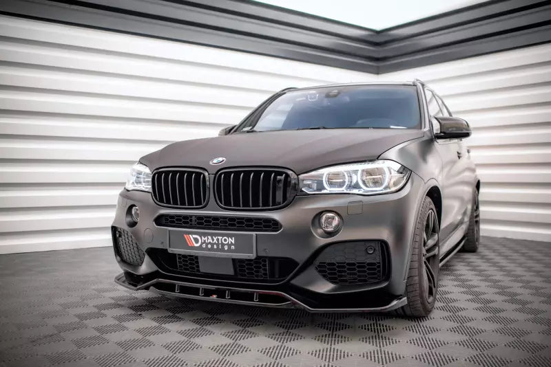 Maxton Design Frontlippe V.2 für BMW X5 M-Paket F15 Hochglanz schwarz – Ansicht 1