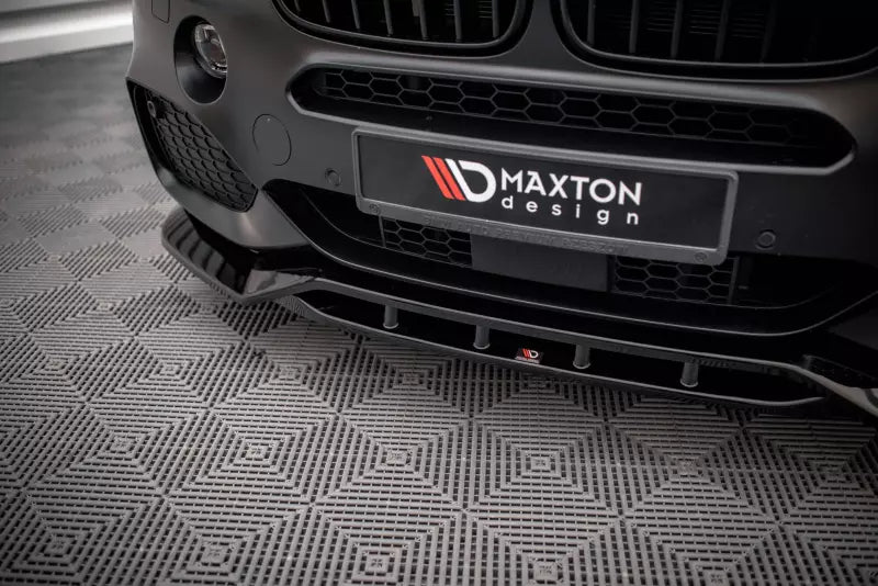 Maxton Design Frontlippe V.2 für BMW X5 M-Paket F15 Hochglanz schwarz – Ansicht 3