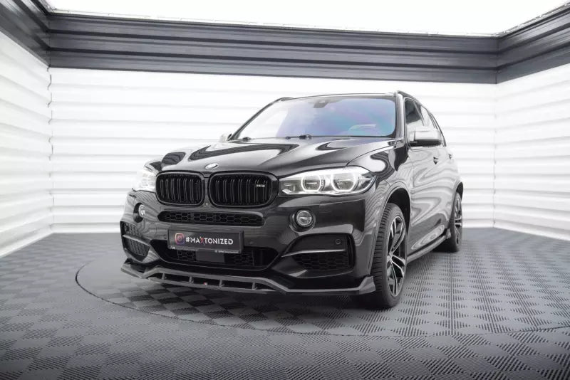 Maxton Design Frontlippe V.3 für BMW X5 M-Paket F15 Hochglanz schwarz – Ansicht 1