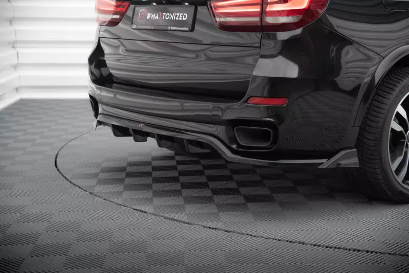Maxton Design mittlerer Heckdiffusor DTM Look für BMW X5 M-Paket F15 Hochglanz schwarz – Ansicht 4