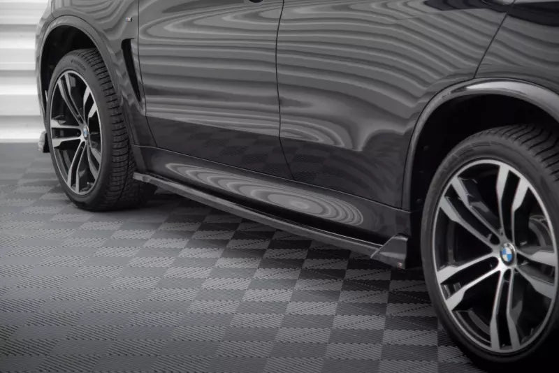 Maxton Design Seitenschweller (Paar) V.2 für BMW X5 M-Paket F15 Hochglanz schwarz – Ansicht 1