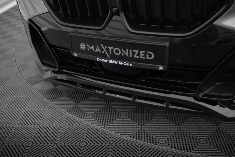 Maxton Design Frontlippe für BMW X6 M-Paket G06 Facelift Hochglanz schwarz – Ansicht 4