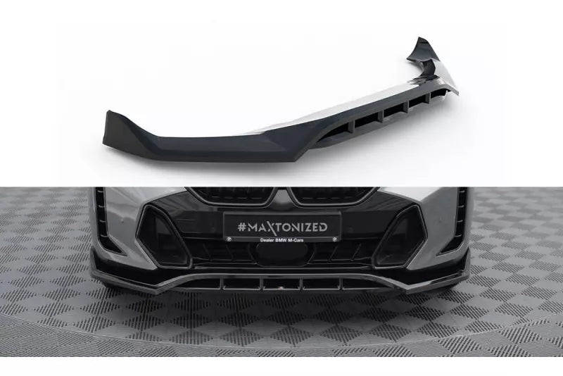 Maxton Design Frontlippe V.2 für BMW X6 M-Paket G06 Facelift Hochglanz schwarz – Ansicht 2