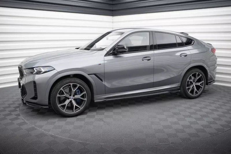 Maxton Design Seitenschweller (Paar) für BMW X6 M-Paket G06 Facelift Hochglanz schwarz – Ansicht 2