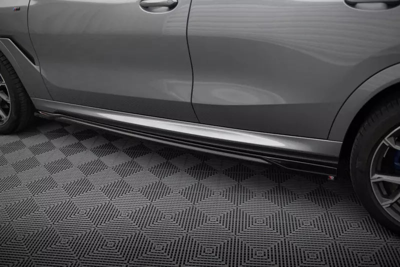 Maxton Design Seitenschweller (Paar) für BMW X6 M-Paket G06 Facelift Hochglanz schwarz – Ansicht 3