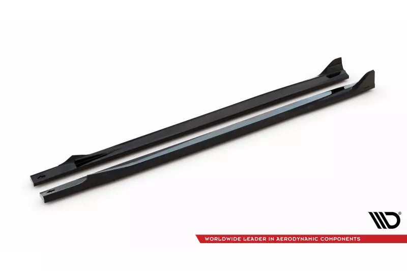 Maxton Design Seitenschweller (Paar) V.2 für BMW X6 M-Paket G06 Facelift Hochglanz schwarz – Ansicht 4