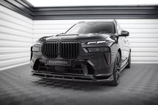 Maxton Design Frontlippe für BMW X7 M-Paket G07 Facelift Hochglanz schwarz – Ansicht 1