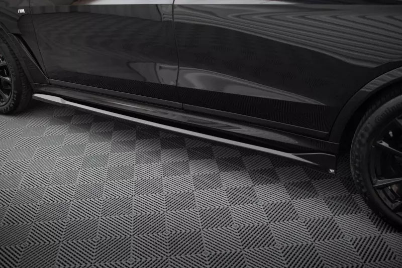 Maxton Design Seitenschweller (Paar) für BMW X7 M-Paket G07 Facelift Hochglanz schwarz – Ansicht 2