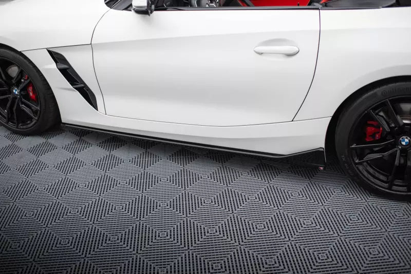 Maxton Design Seitenschweller (Paar) für BMW Z4 M40i / M-Paket G29 Facelift Hochglanz schwarz – Ansicht 2