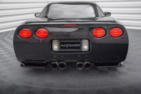 Maxton Design Diffusor Flaps für Chevrolet Corvette C5 Hochglanz schwarz – Ansicht 1