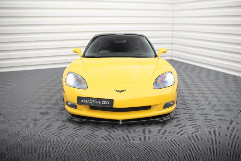 Maxton Design Frontlippe für Chevrolet Corvette C6 Hochglanz schwarz – Ansicht 2
