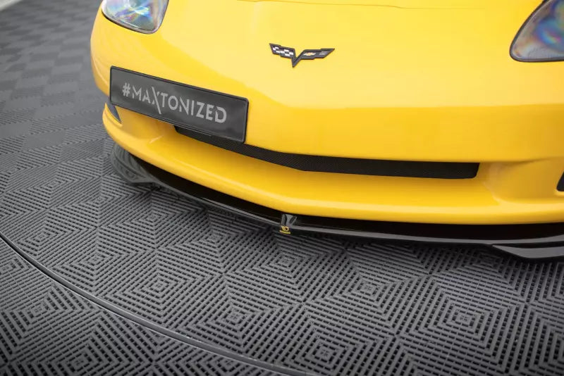 Maxton Design Frontlippe für Chevrolet Corvette C6 Hochglanz schwarz – Ansicht 3