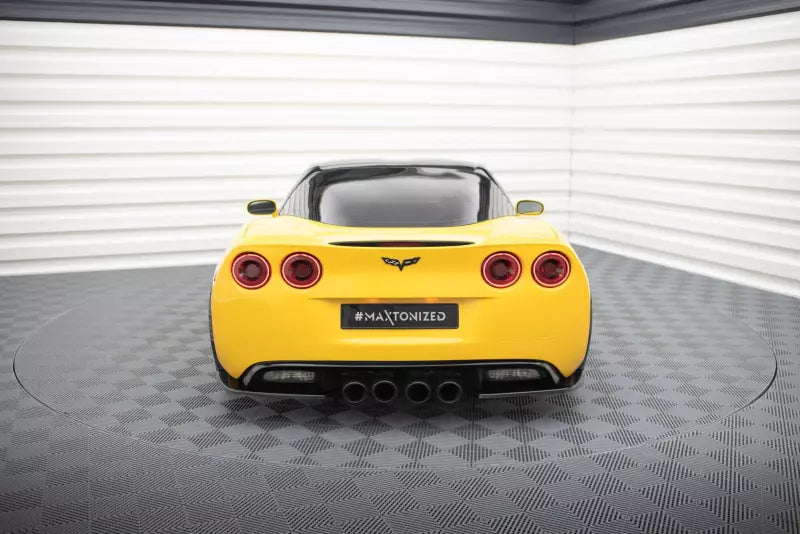 Maxton Design Diffusor Flaps für Chevrolet Corvette C6 Hochglanz schwarz – Ansicht 1