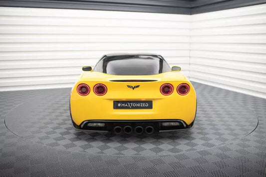 Maxton Design Diffusor Flaps für Chevrolet Corvette C6 Hochglanz schwarz – Ansicht 1