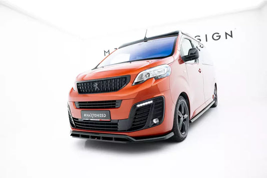 Maxton Design Frontlippe für Citroen Jumpy Mk3 Hochglanz schwarz – Ansicht 1