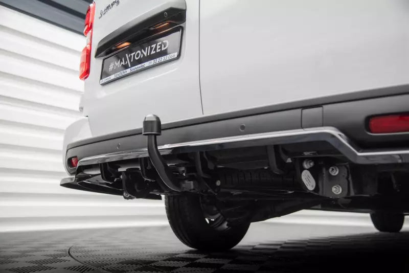 Maxton Design mittlerer Heckdiffusor DTM Look für Citroen Jumpy Mk3 Hochglanz schwarz – Ansicht 3