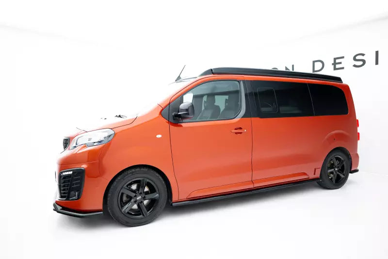 Maxton Design Seitenschweller (Paar) für Citroen Jumpy Mk3 Hochglanz schwarz – Ansicht 2