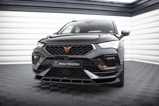 Maxton Design Frontlippe für Cupra Ateca Mk1 Facelift Hochglanz schwarz – Ansicht 1