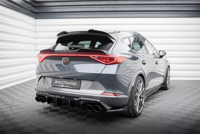 Maxton Design Heckdiffusor mit Sportauspuff Attrappe Schwarz Cupra Formentor Mk1 – Ansicht 1