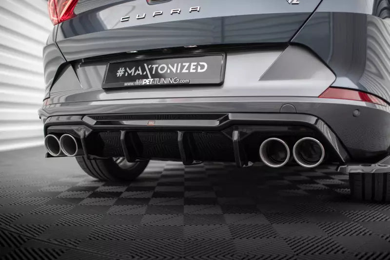 Maxton Design Heckdiffusor mit Sportauspuff Attrappe Schwarz Cupra Formentor Mk1 – Ansicht 2