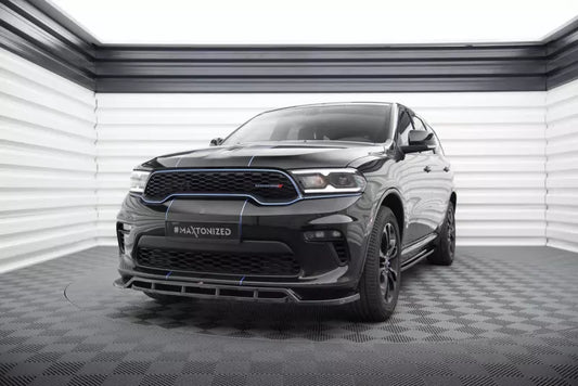 Maxton Design Frontlippe für Dodge Durango Mk3 Facelift Hochglanz schwarz – Ansicht 1
