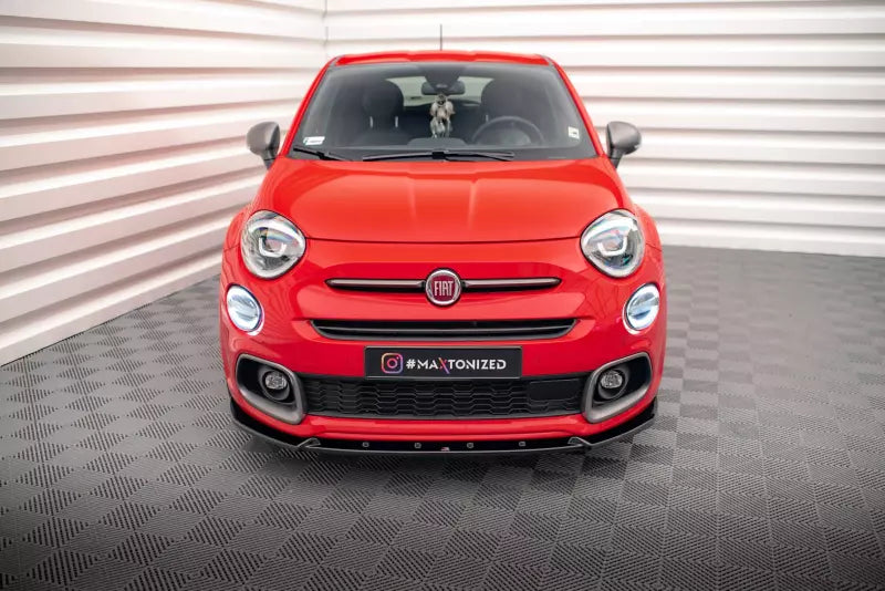Maxton Design Frontlippe für Fiat 500X Sport Mk1 Facelift Hochglanz schwarz – Ansicht 2