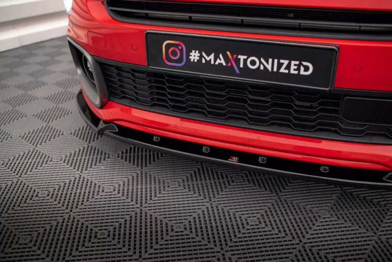 Maxton Design Frontlippe für Fiat 500X Sport Mk1 Facelift Hochglanz schwarz – Ansicht 3