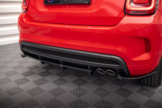 Maxton Design mittlerer Heckdiffusor DTM Look für Fiat 500X Sport Mk1 Facelift Hochglanz schwarz – Ansicht 1