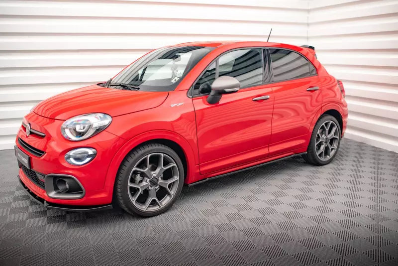 Maxton Design Seitenschweller (Paar) für Fiat 500X Sport Mk1 Facelift Hochglanz schwarz – Ansicht 2