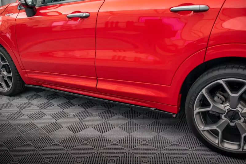 Maxton Design Seitenschweller (Paar) für Fiat 500X Sport Mk1 Facelift Hochglanz schwarz – Ansicht 3